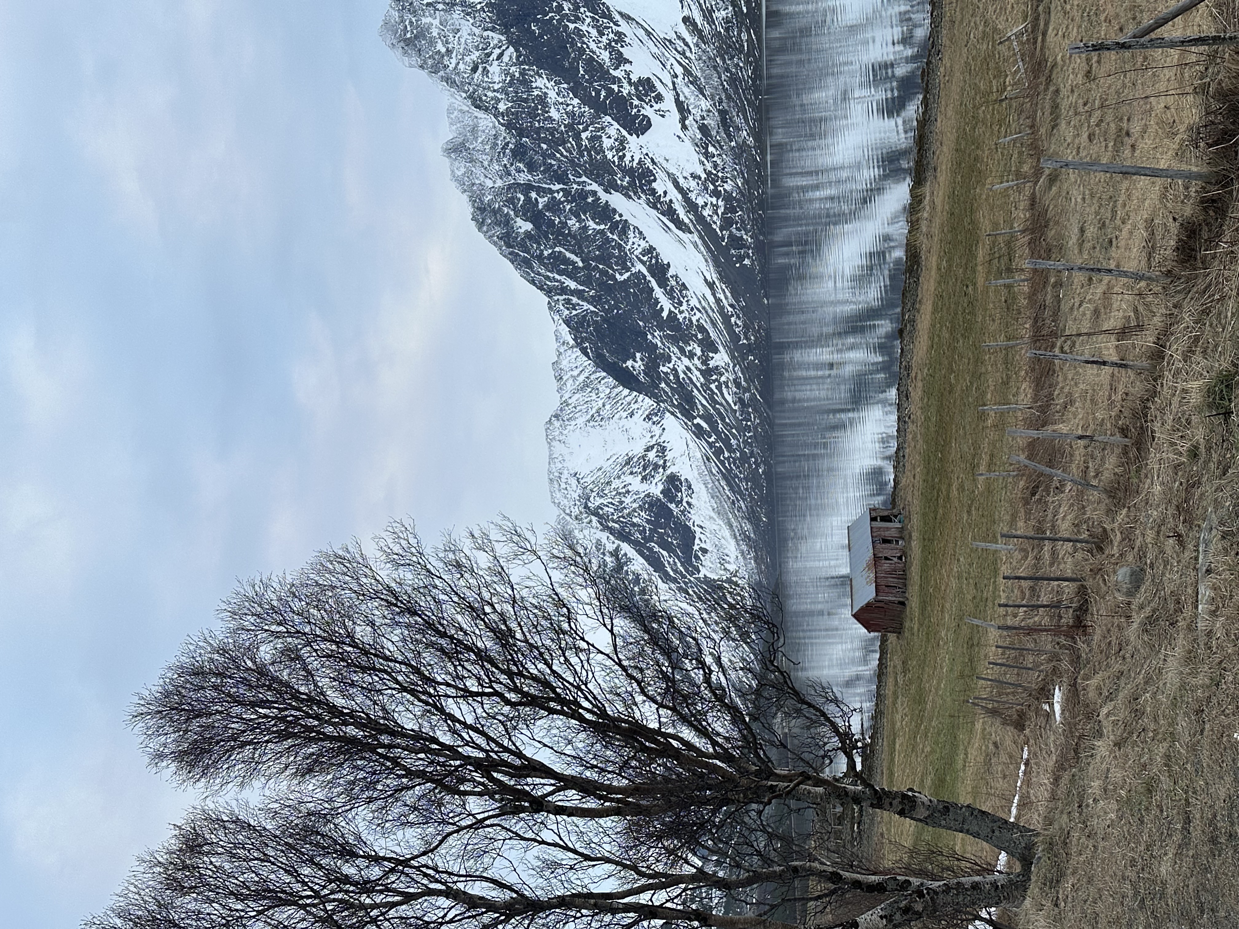 Indreberg coastline with calm blue water